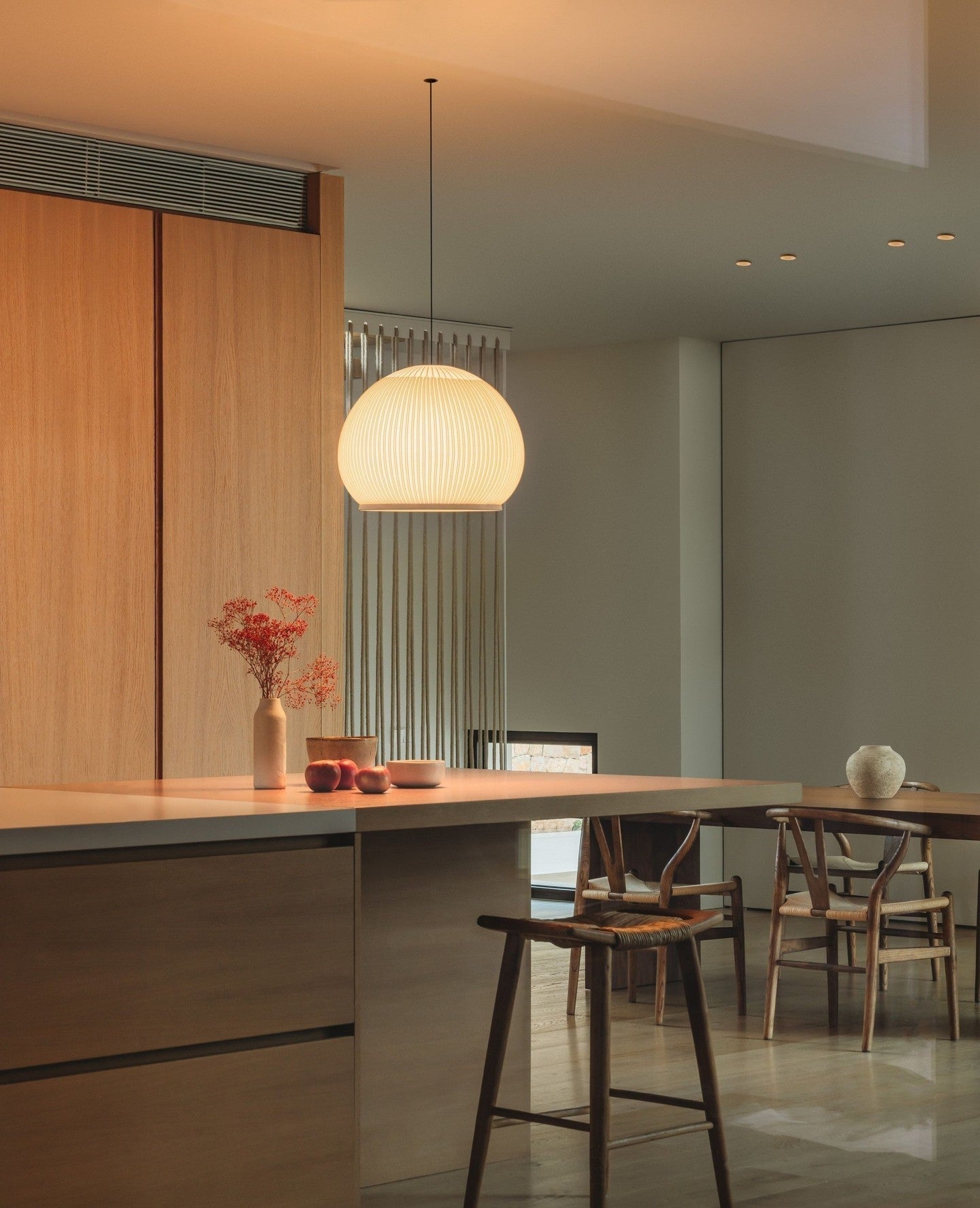 Blythe Minimalist Fabric Pendant Light - Letslighting