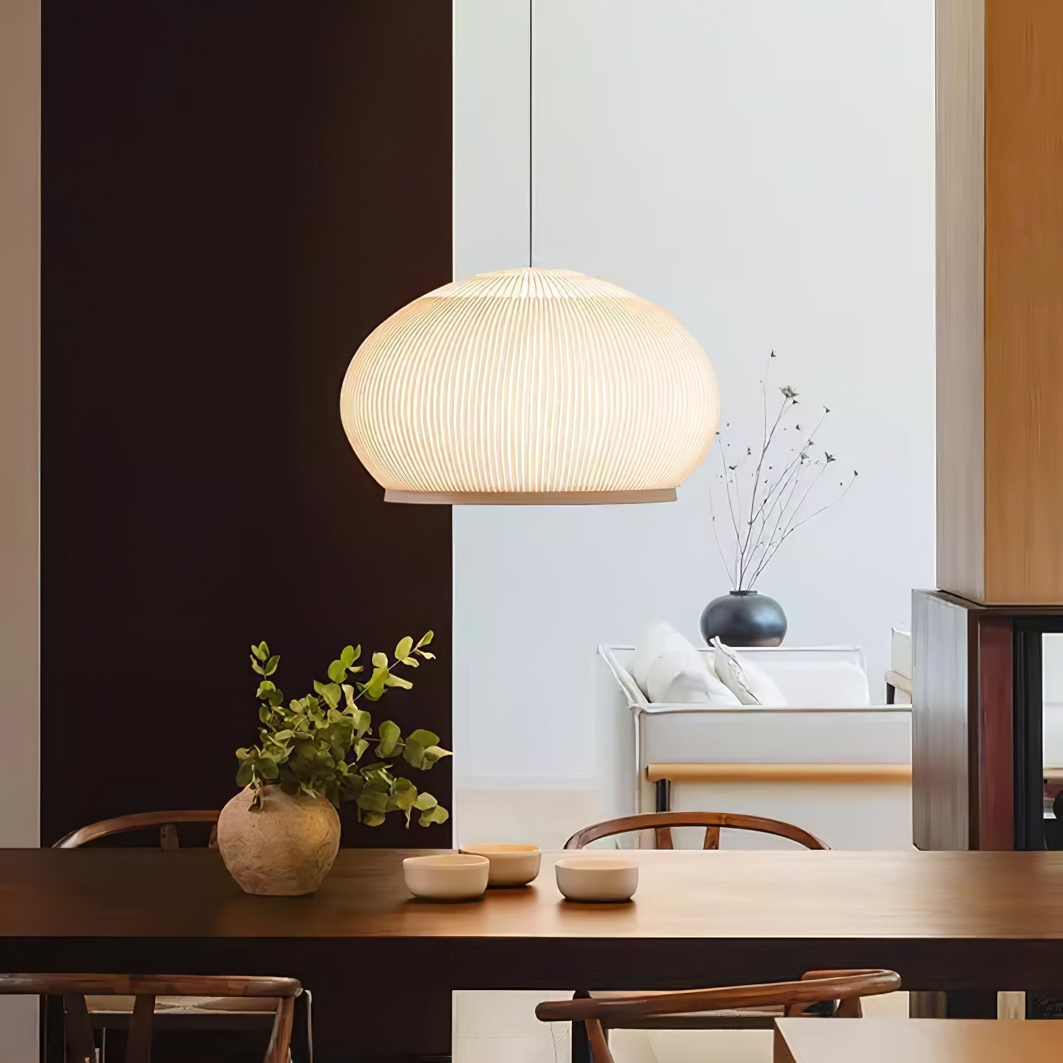 Blythe Minimalist Fabric Pendant Light - Letslighting