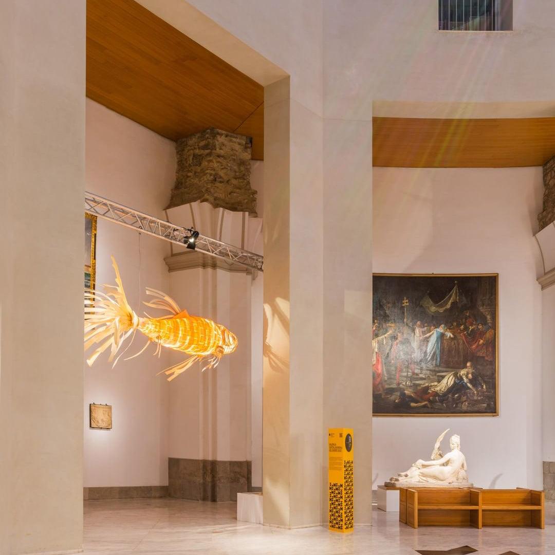 Lustra Chandelier Wooden Fish Handmade - Letslighting