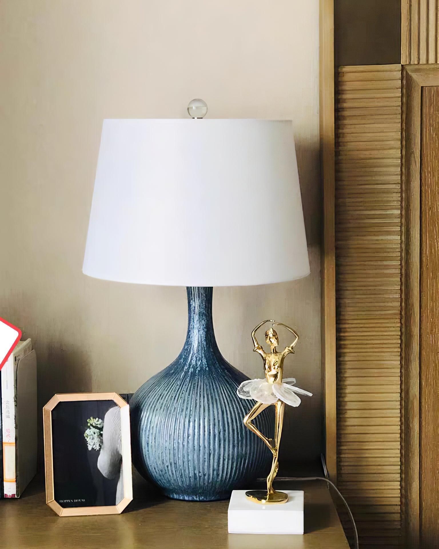 Firace Ceramic Fabric Table Lamp - Letslighting
