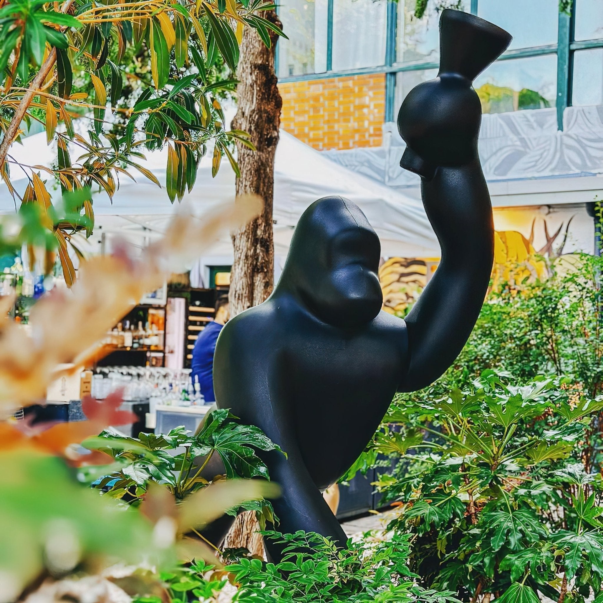 Zasolil Artistic Resin Gorilla Floor Lamp - Letslighting