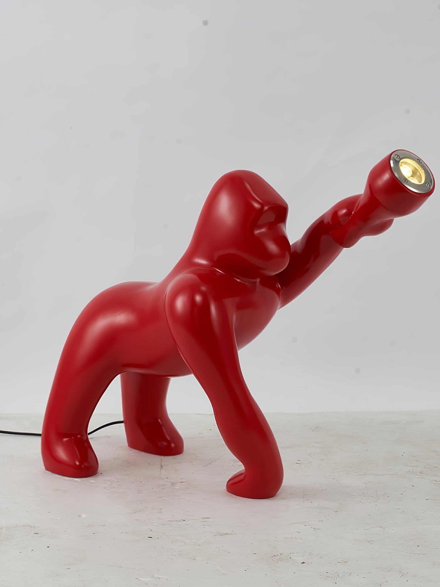 Zasolil Artistic Resin Gorilla Floor Lamp - Letslighting