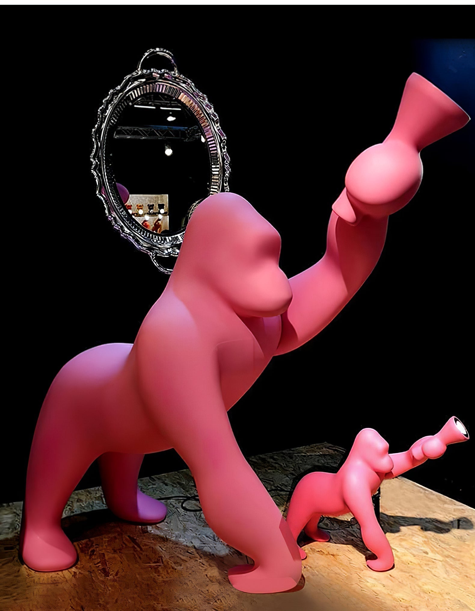 Zasolil Artistic Resin Gorilla Floor Lamp - Letslighting