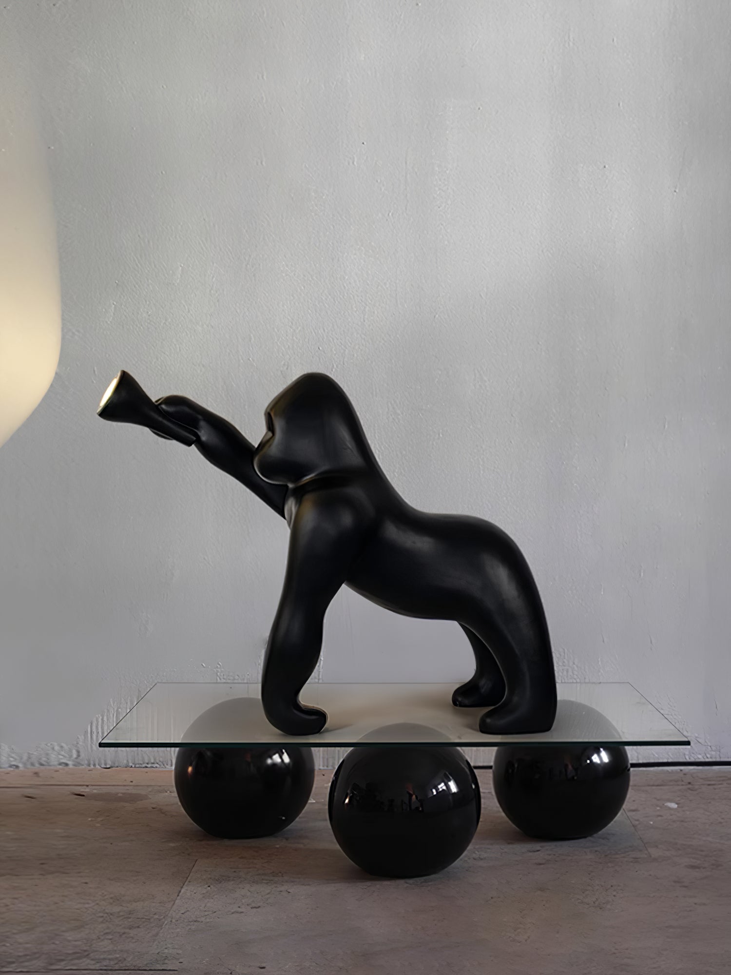 Zasolil Artistic Resin Gorilla Floor Lamp - Letslighting