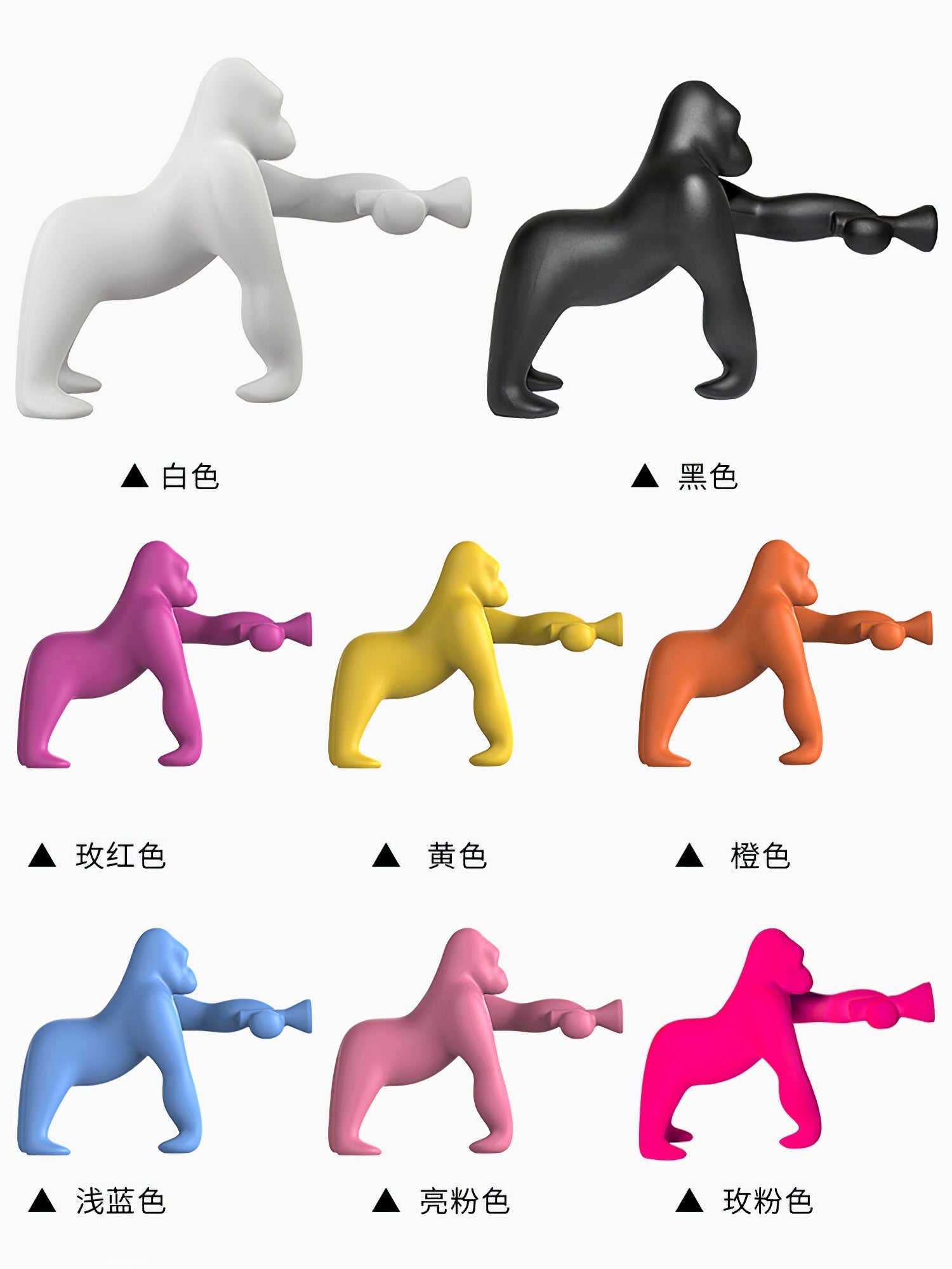 Zasolil Artistic Resin Gorilla Floor Lamp - Letslighting