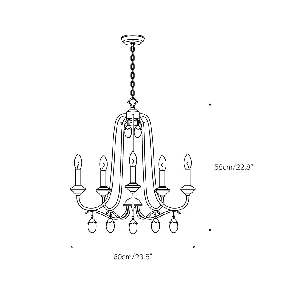 Ocara Vintage Industrial Luxury Brass Crystal Chandelier - Letslighting