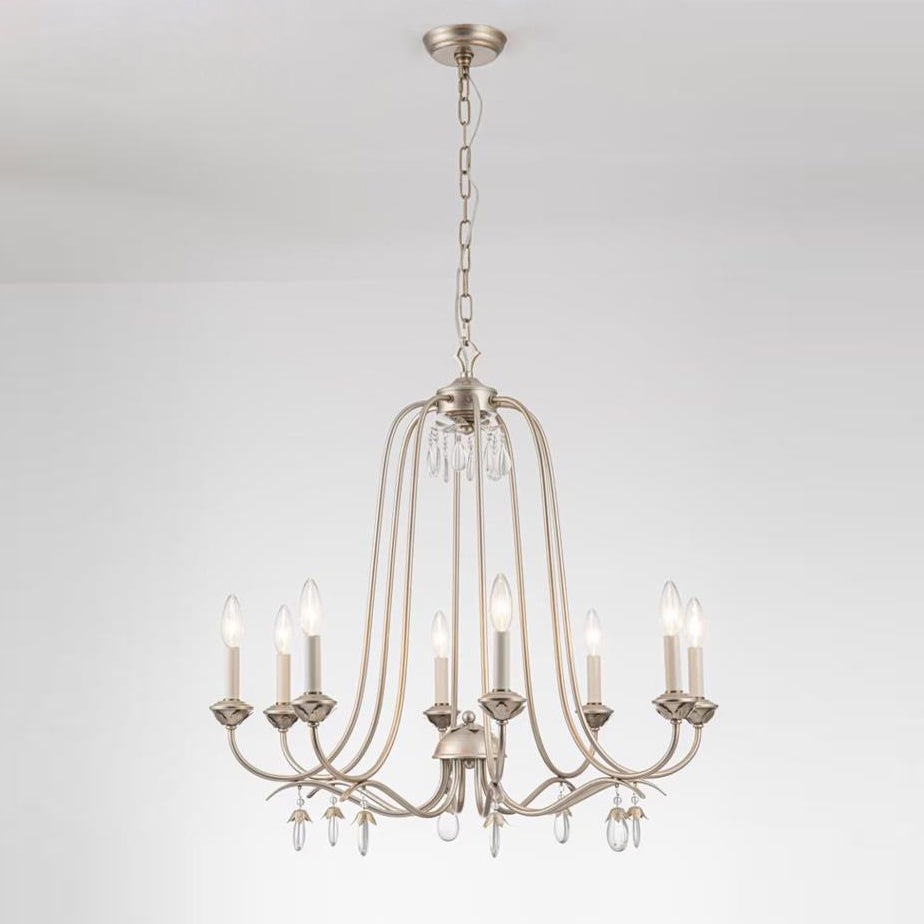Ocara Vintage Industrial Luxury Brass Crystal Chandelier - Letslighting