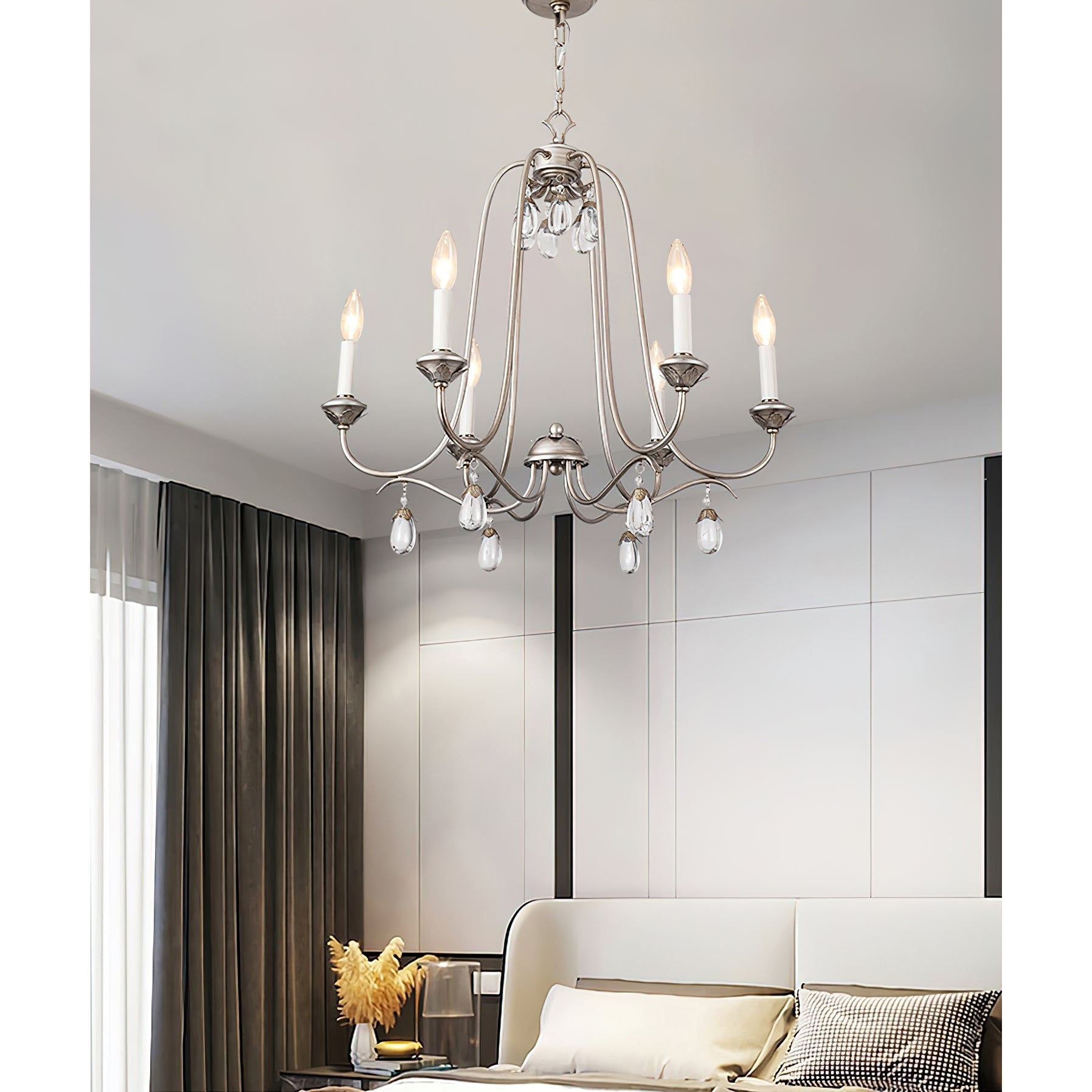 Ocara Vintage Industrial Luxury Brass Crystal Chandelier - Letslighting