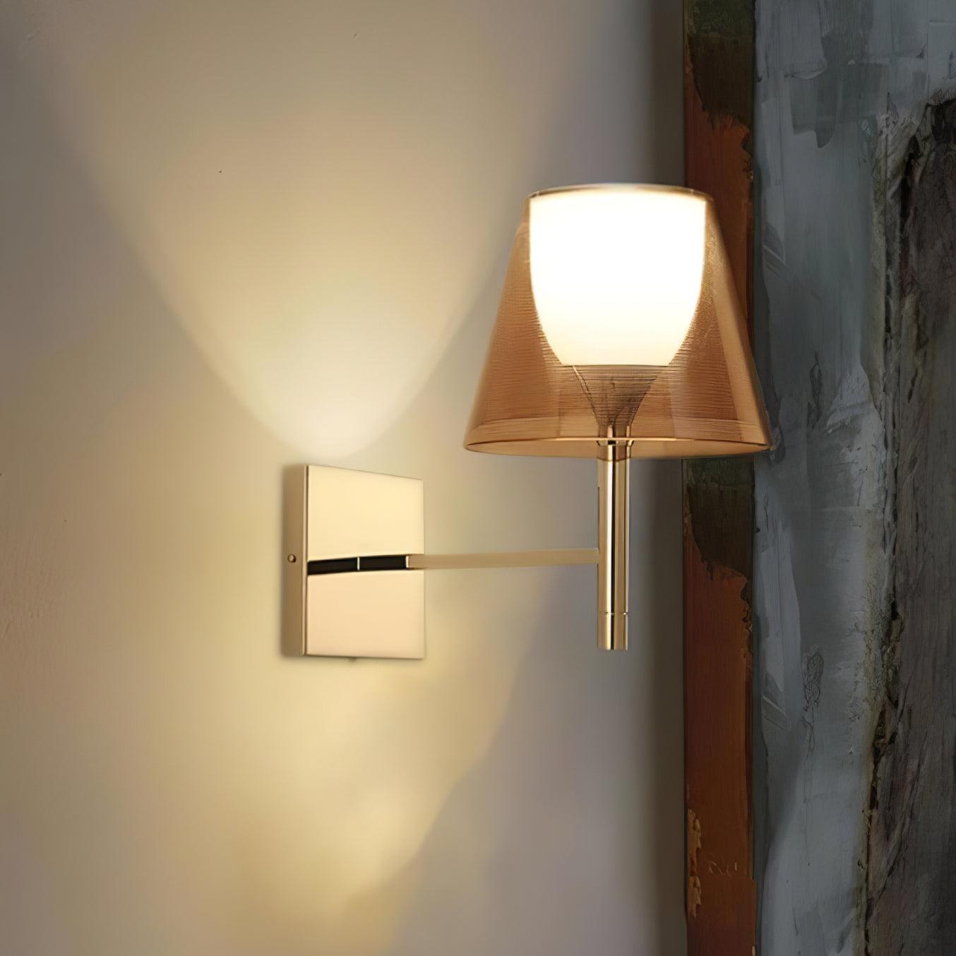 Orsore Chrome Prism Fabric Wall Lamp - Letslighting