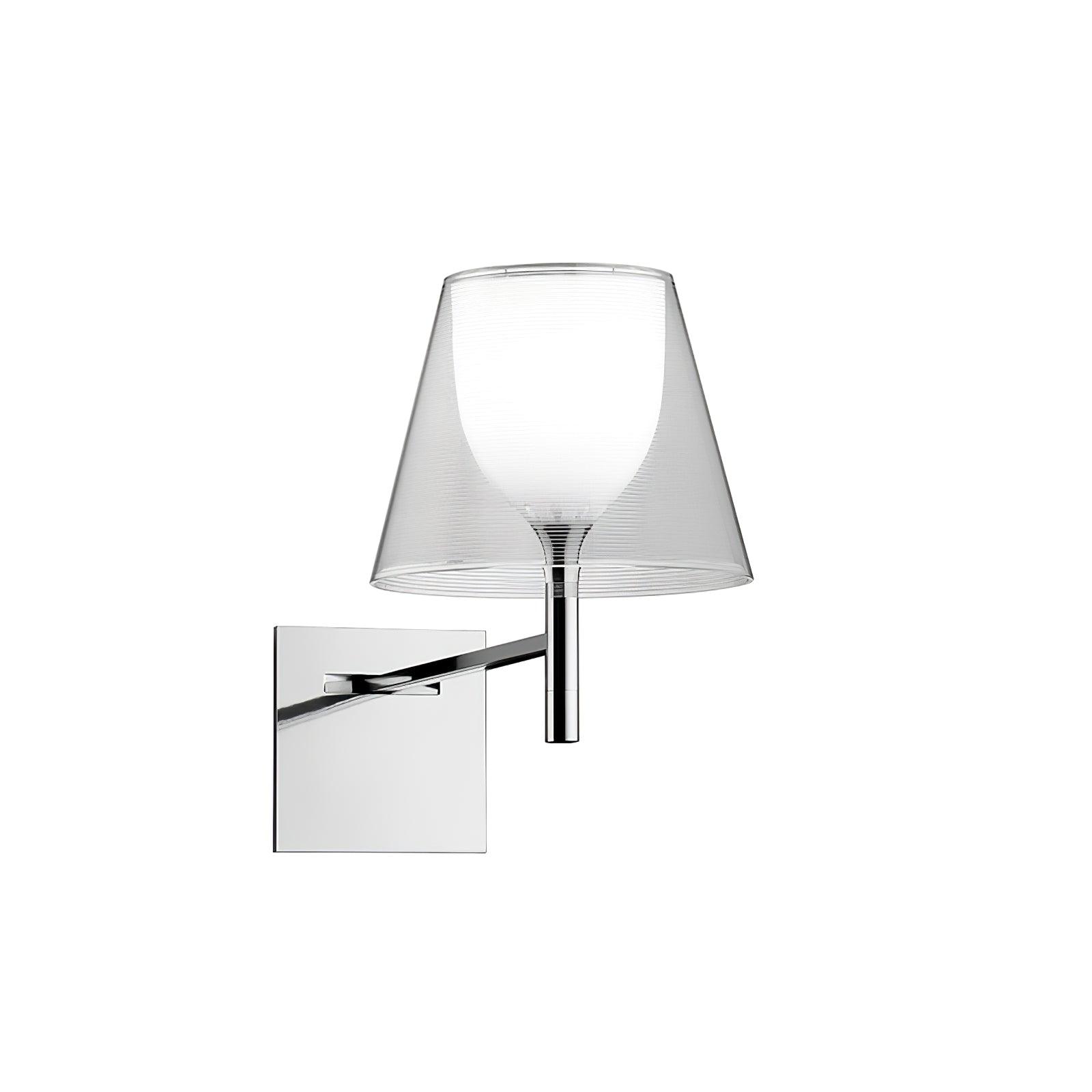 Orsore Chrome Prism Fabric Wall Lamp - Letslighting