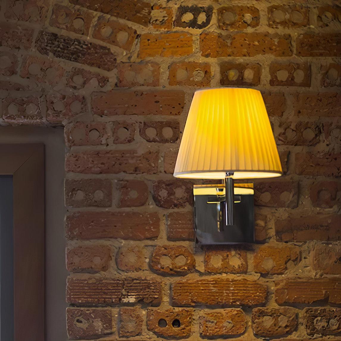 Orsore Chrome Prism Fabric Wall Lamp - Letslighting