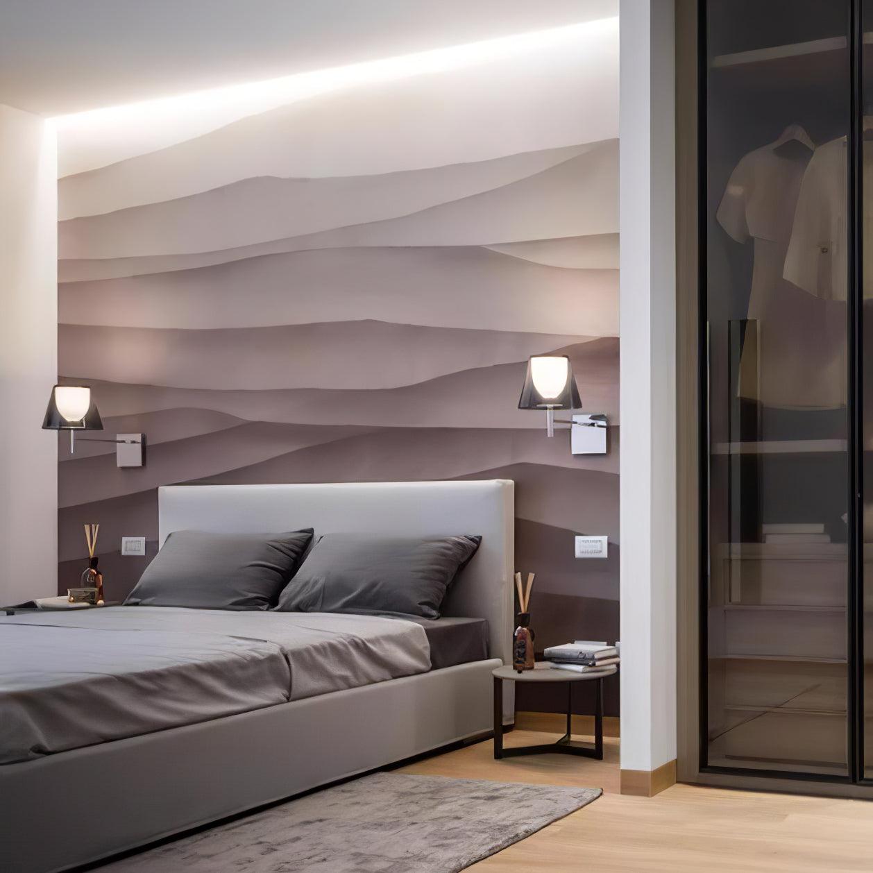 Orsore Chrome Prism Fabric Wall Lamp - Letslighting