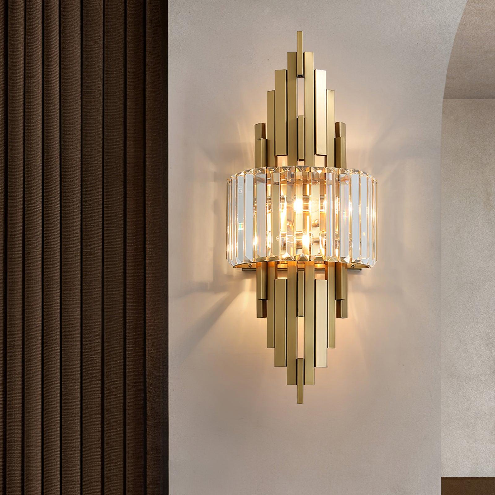 Voveliel Postmodern Luxury Crystal Glass Wall Lamp - Letslighting