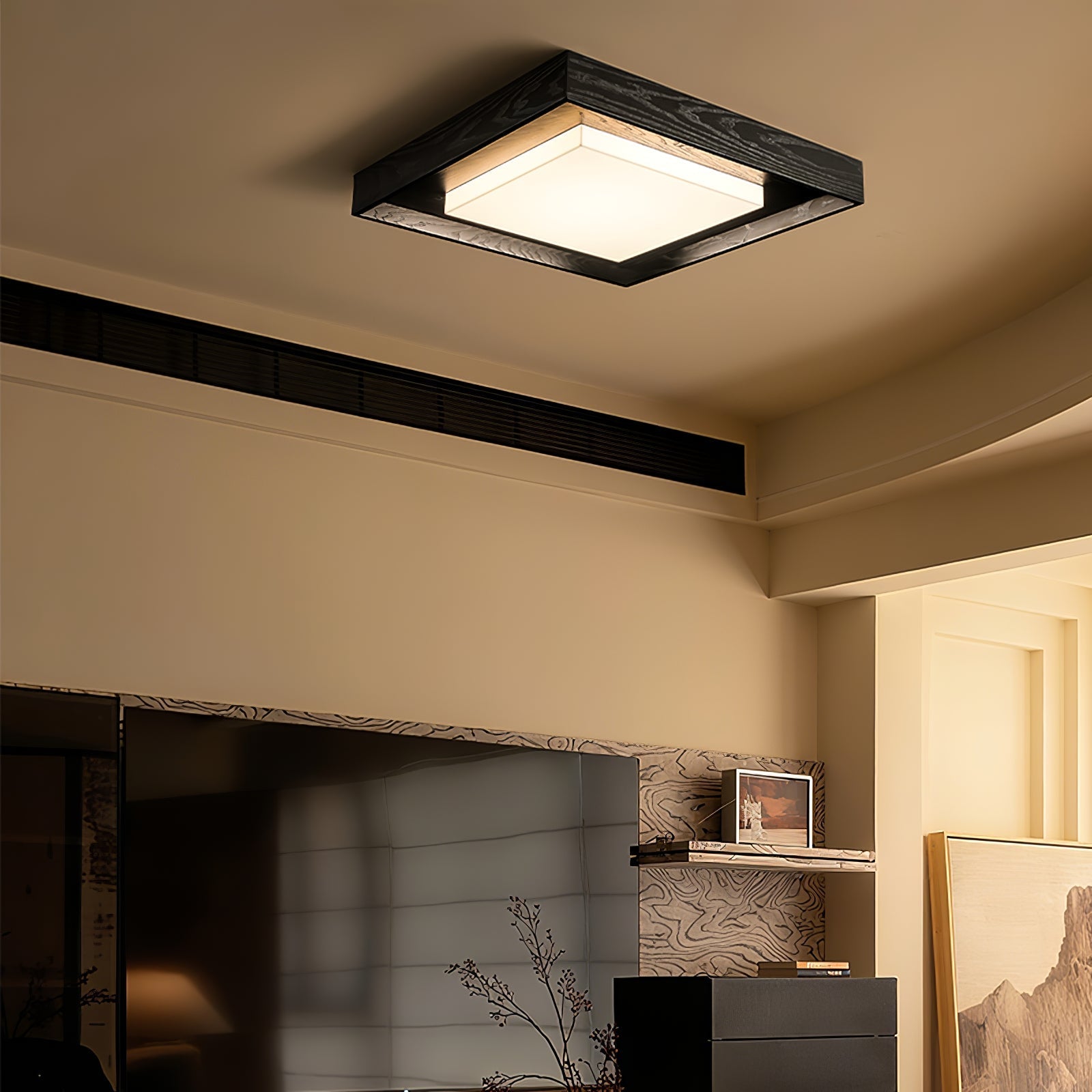 Auro Rustic Wood Ceiling Light - Letslighting