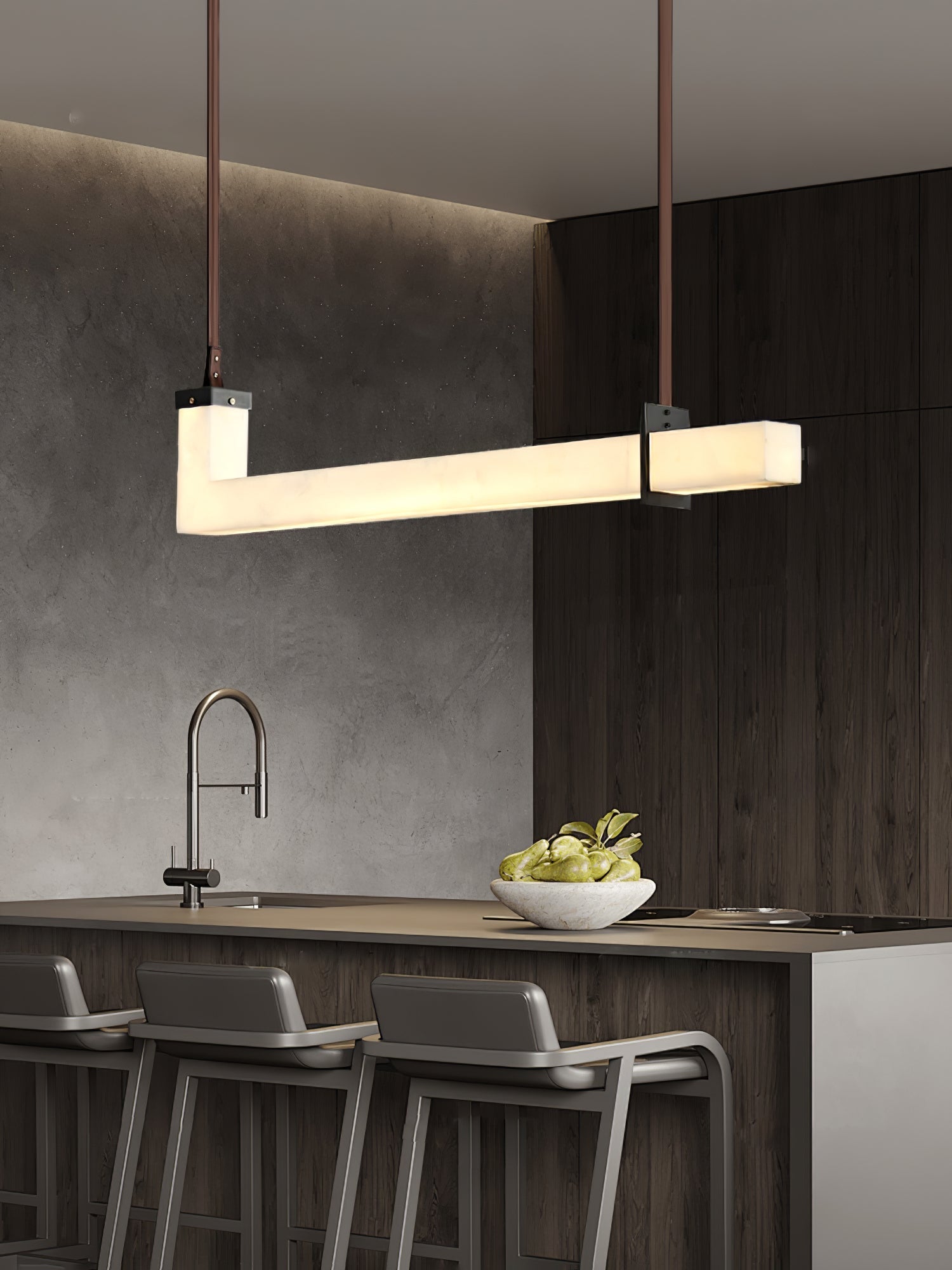 Astra Linear Alabaster Pendant Light