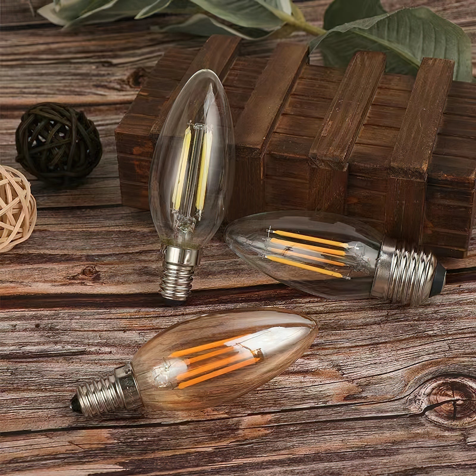 Ivinan Glass LED Light Bulb E12 or E14 4W Accessories - Letslighting