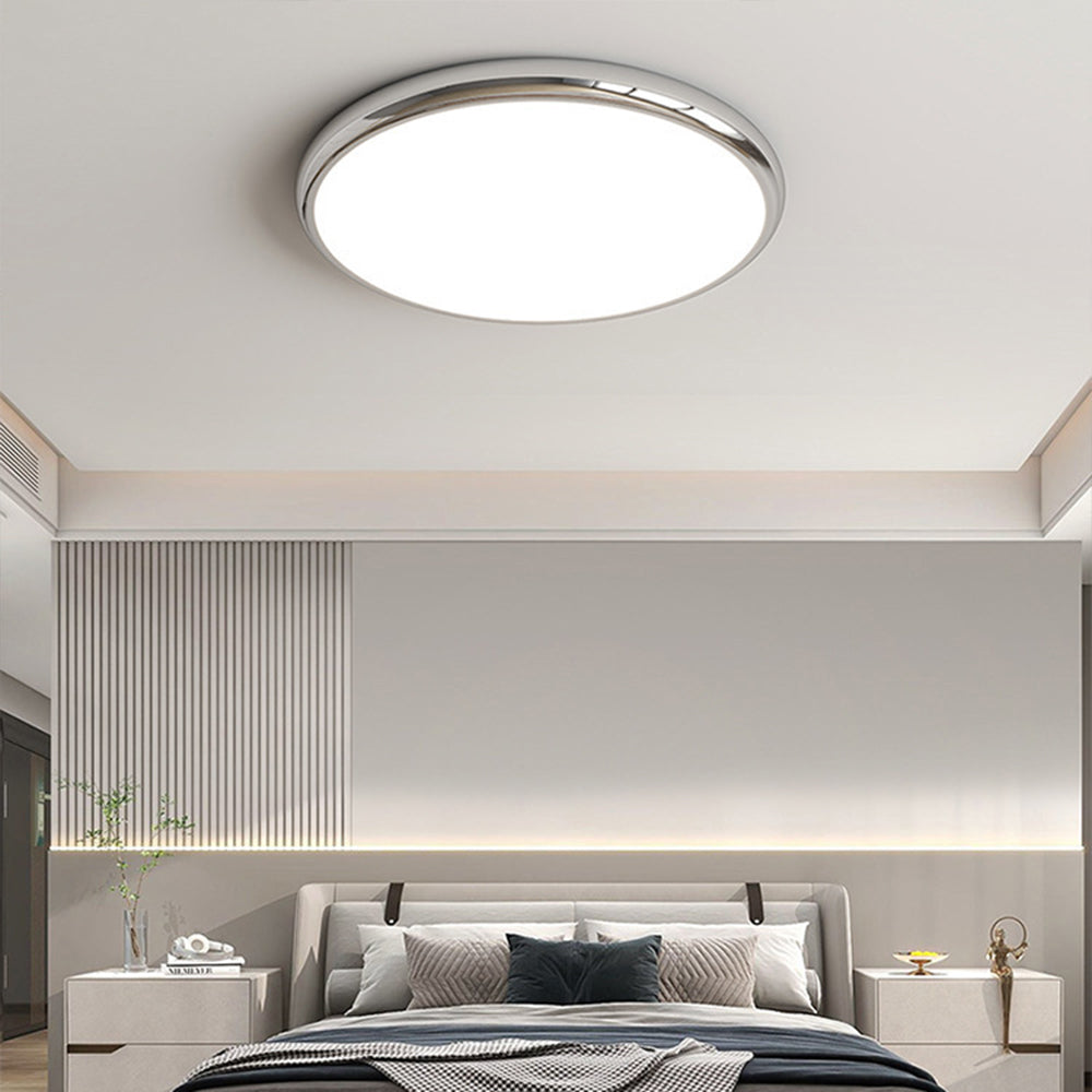 Muto Retro French Circle Flush Mount Ceiling Lights Iron Bedroom