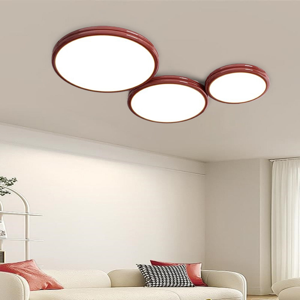 Valentina Modern Minimalist LED Round Metal Living Room Ceiling Light