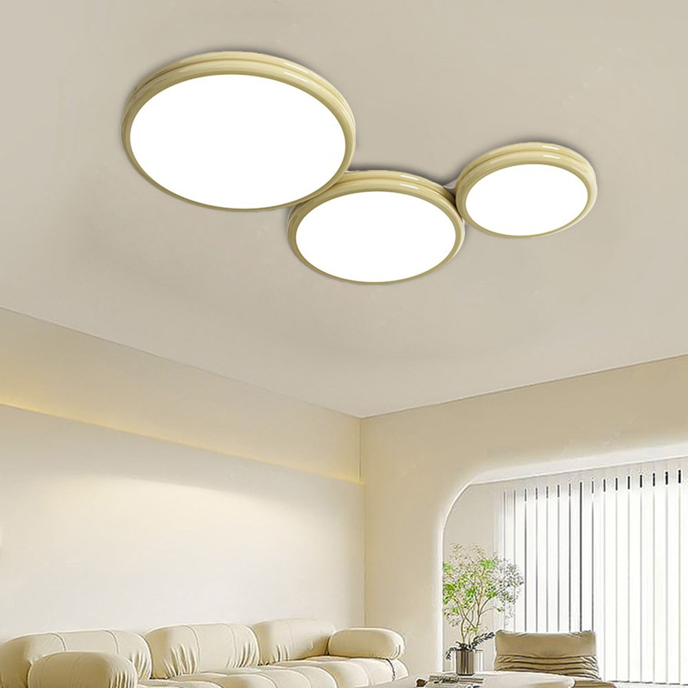 Valentina Modern Minimalist LED Round Metal Living Room Ceiling Light