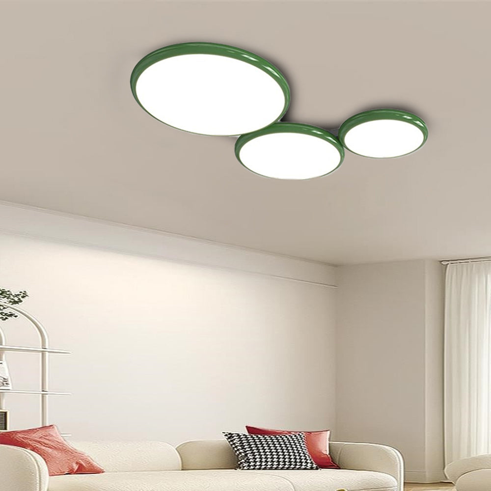 Valentina Modern Minimalist LED Round Metal Living Room Ceiling Light