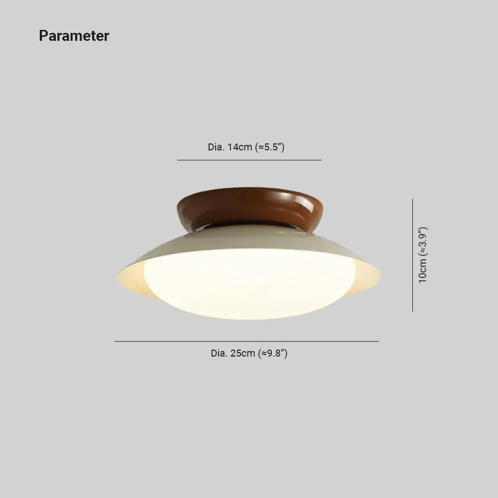 Aira Vintage Bowl-shaped LED Ceiling Light - Letslighting