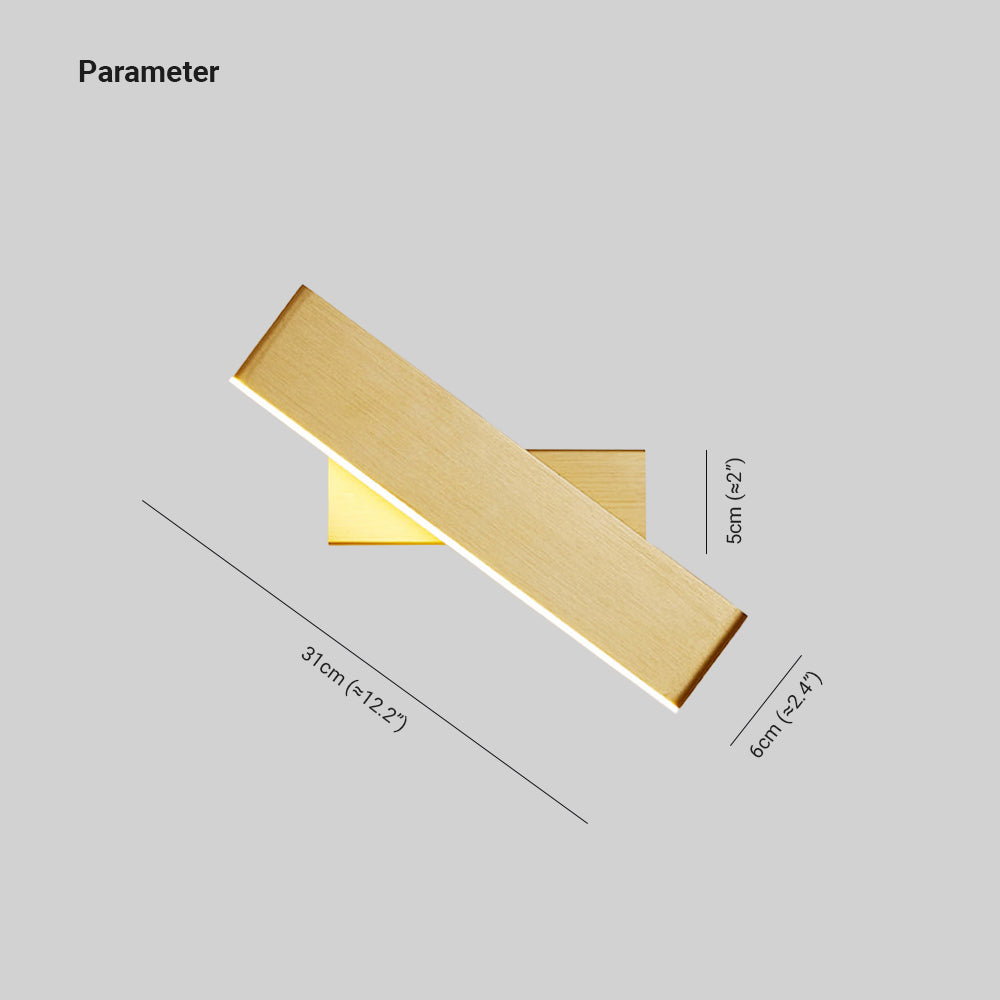 Arisha Modern Rectangular Rotatable Wall Lamp - Letslighting