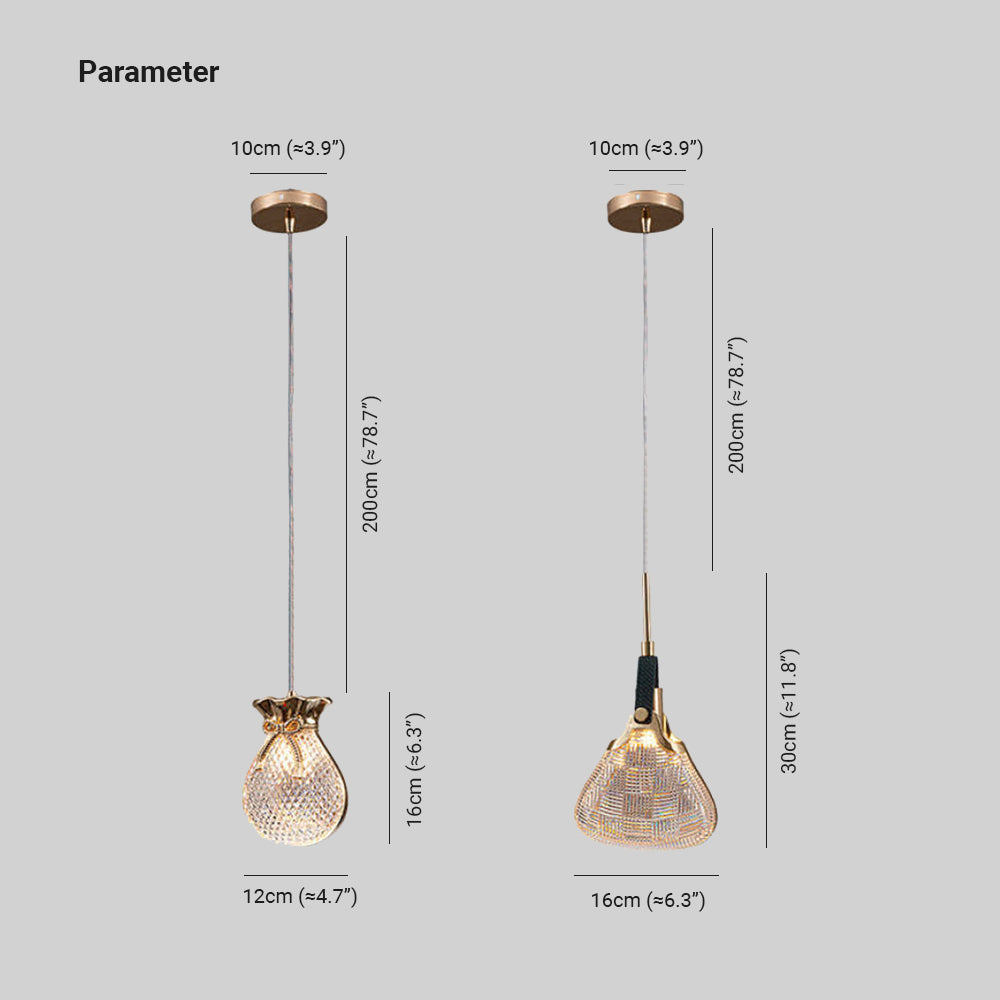Valentina Postmodern Elegant Bedroom Pendant Light