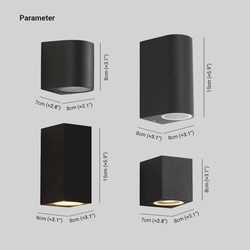 Ray Minimalist Square Outdoor Wall Lamp - Letslighting