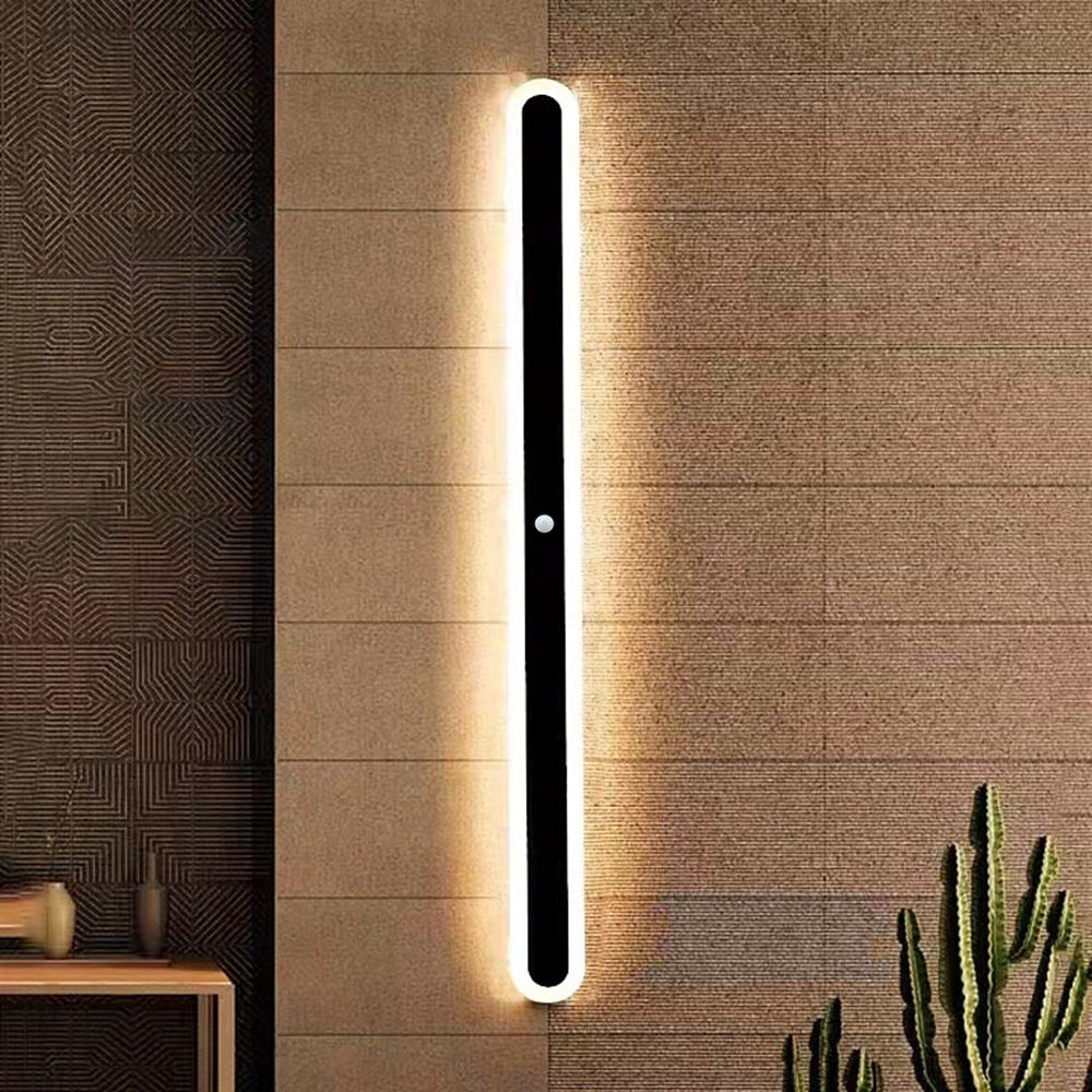 Arisha Minimalist Linear Oval Outdoor Wall Lamp - Letslighting