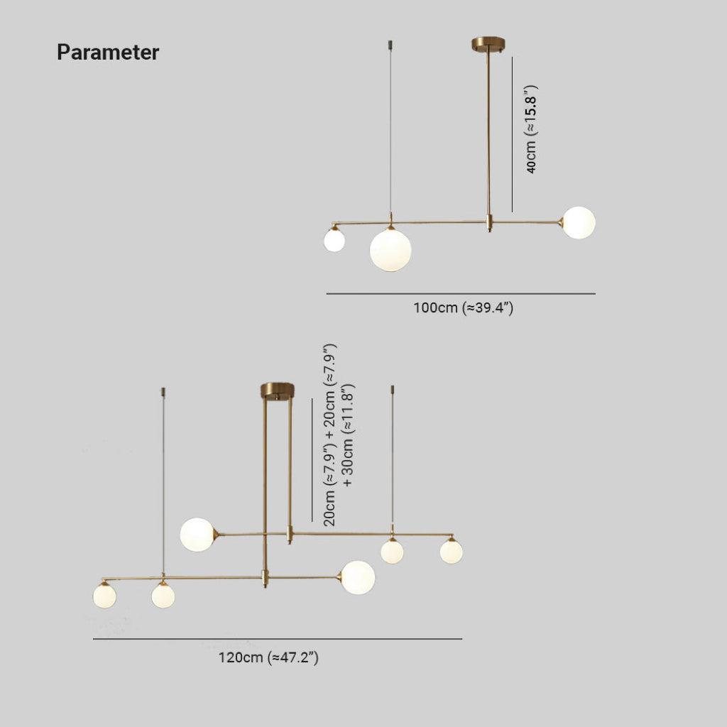 Valentina Modern Bubble Copper Pendant Light