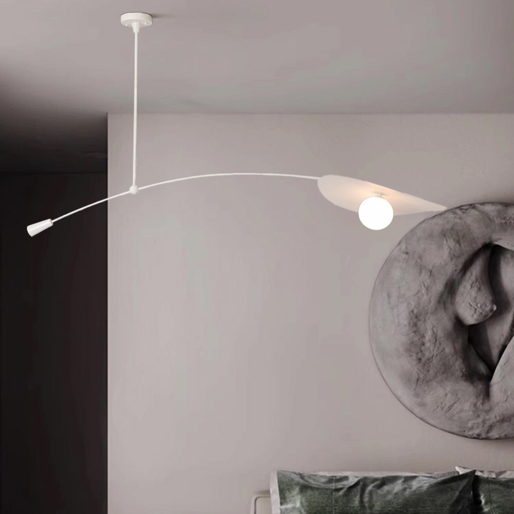 Arisha Minimalist LED Leaf Shaped Metal Pendant Light - Letslighting