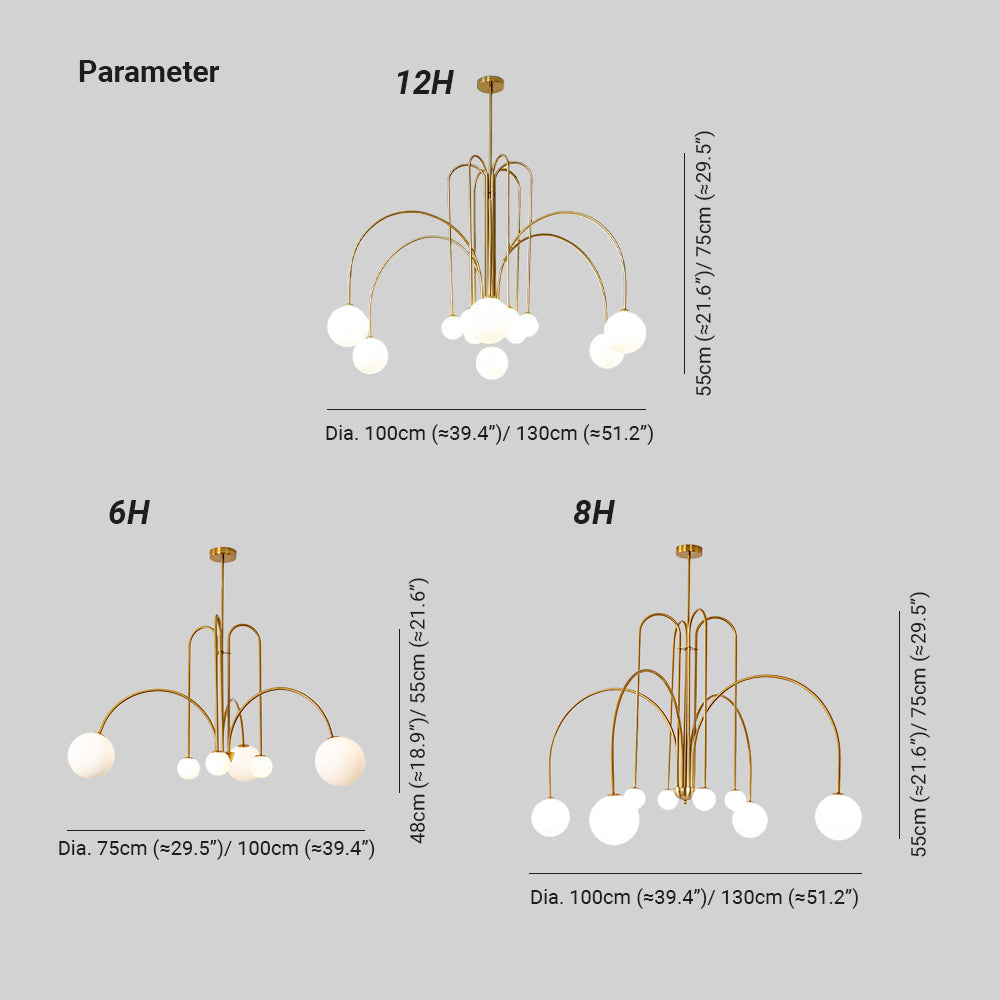 Avi Double Layer Glass Pendant Light