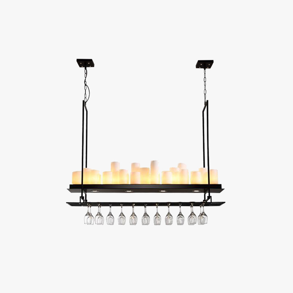 Picture Idea: Candle Pendant Lighting For Kitchen Island Wine Glass Holder