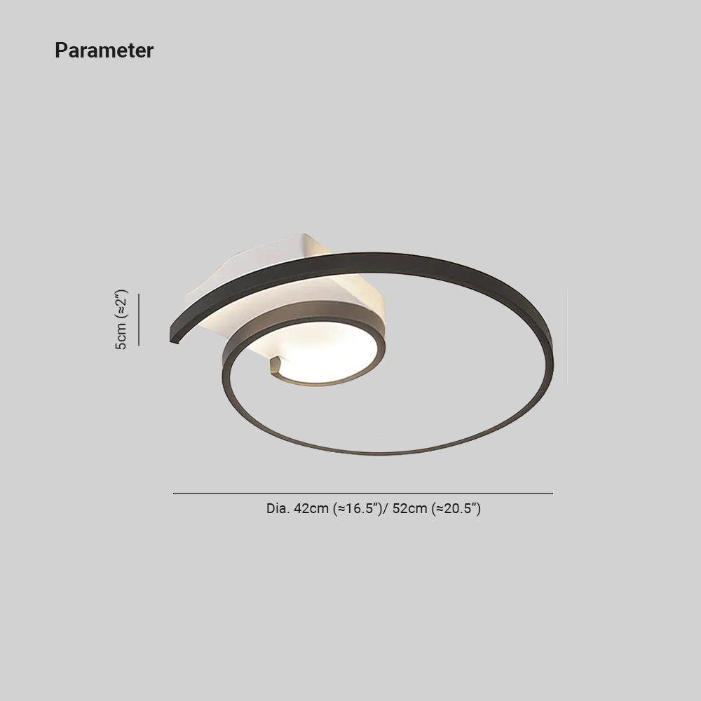 Arisha Modern Spiral Shaped Ceiling Light - Letslighting