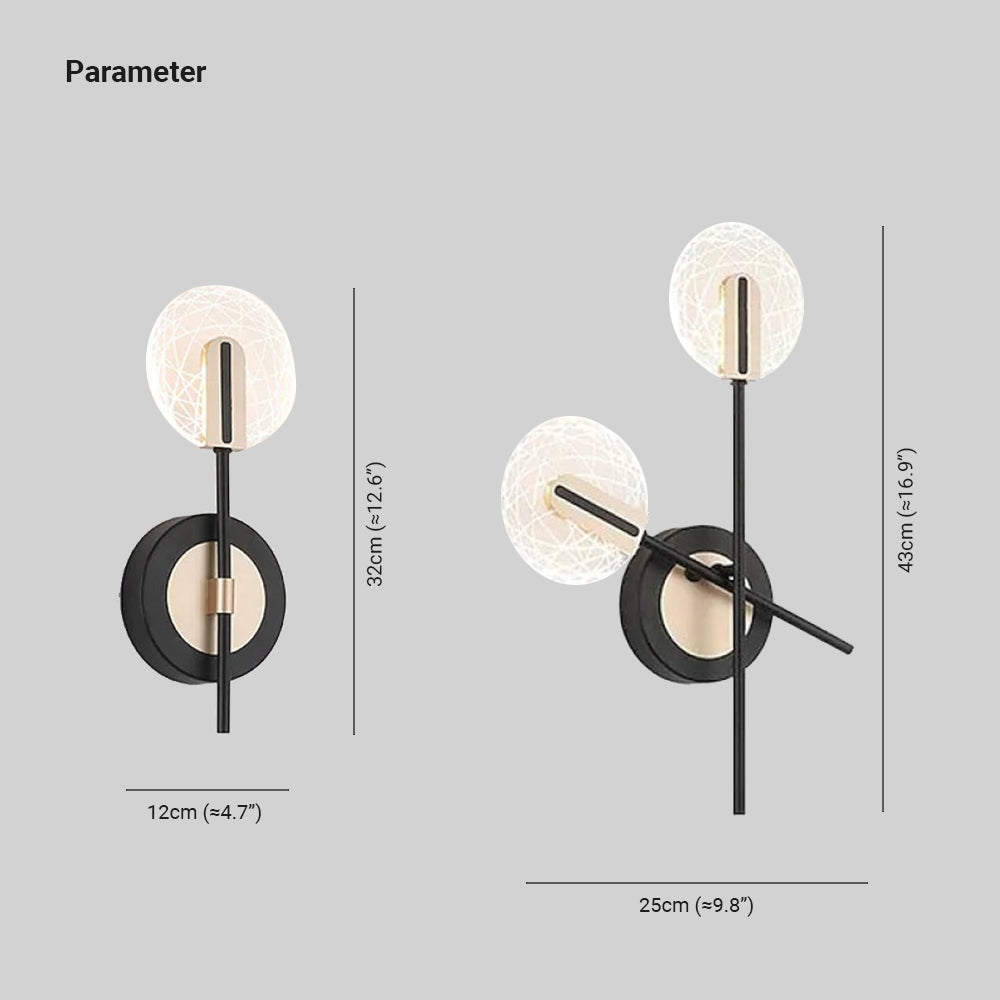 Valentina Wall Lighting Disc Modern Bedroom