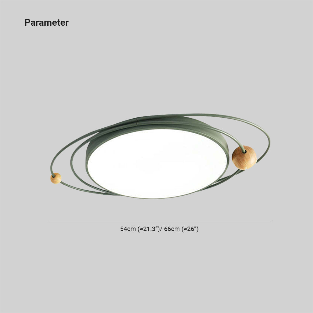 Arisha Modern Ceiling Light LED Wood Living Room - Letslighting