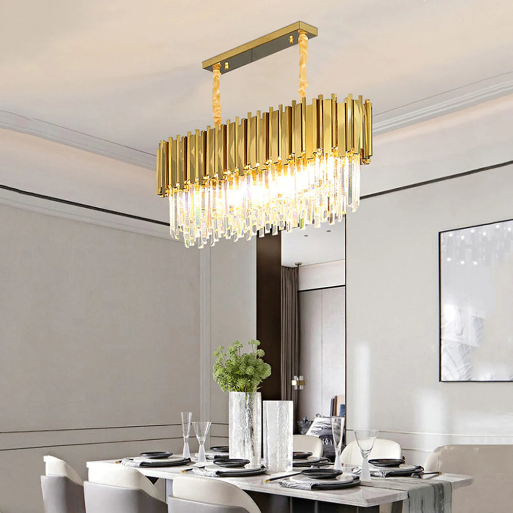 Kristy Nordic Postmodern Luxury Crystal Chandelier for Dining Room & Living Room - Letslighting