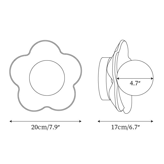 Meluna Yellow Flower Wall Lamp - Letslighting