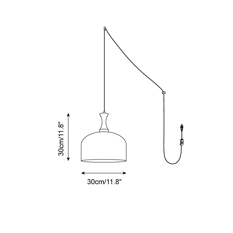 Pivon Plug-In Glass Pendant Lamp - Letslighting