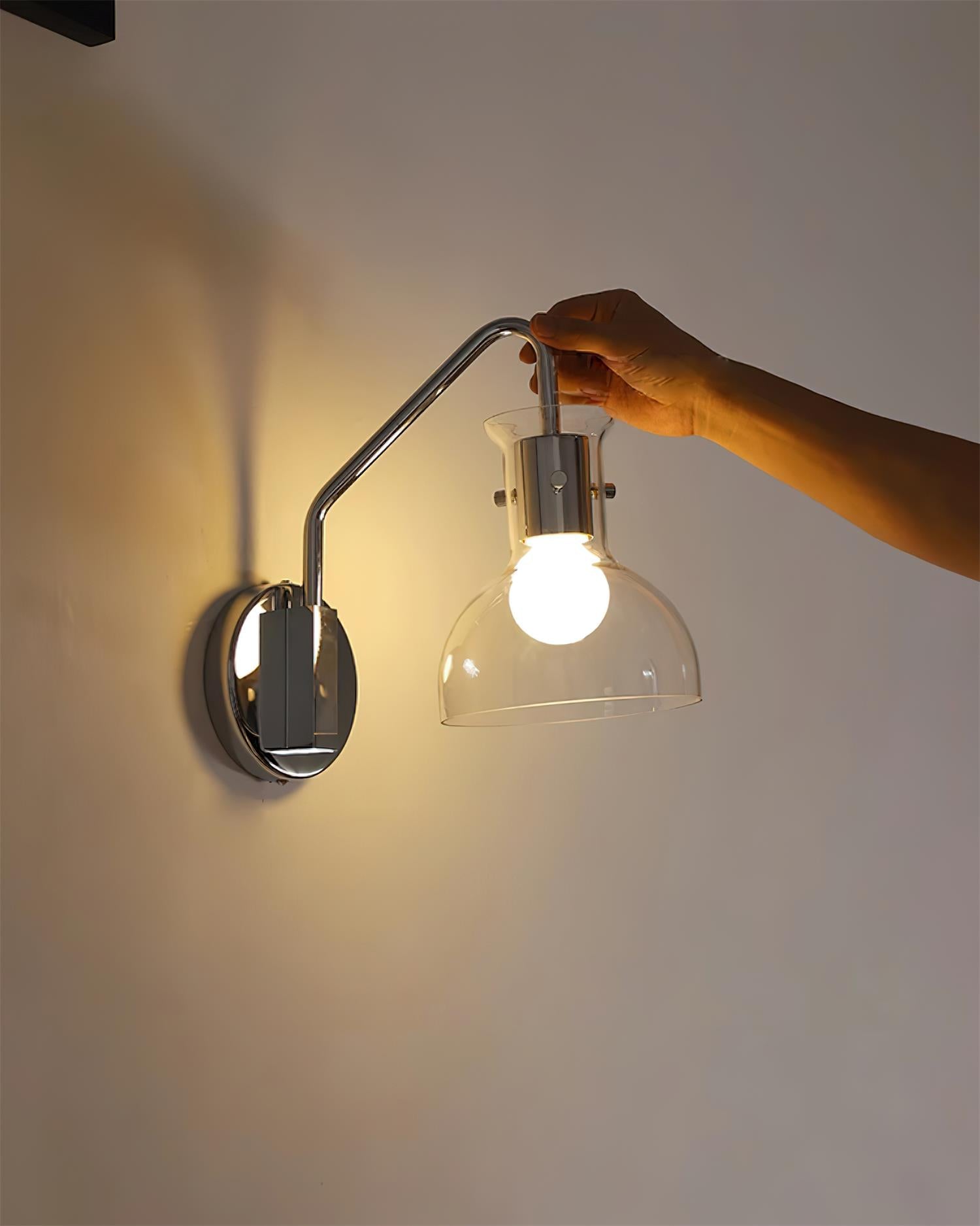 Laito Wall Lamp Curved Glass - Letslighting