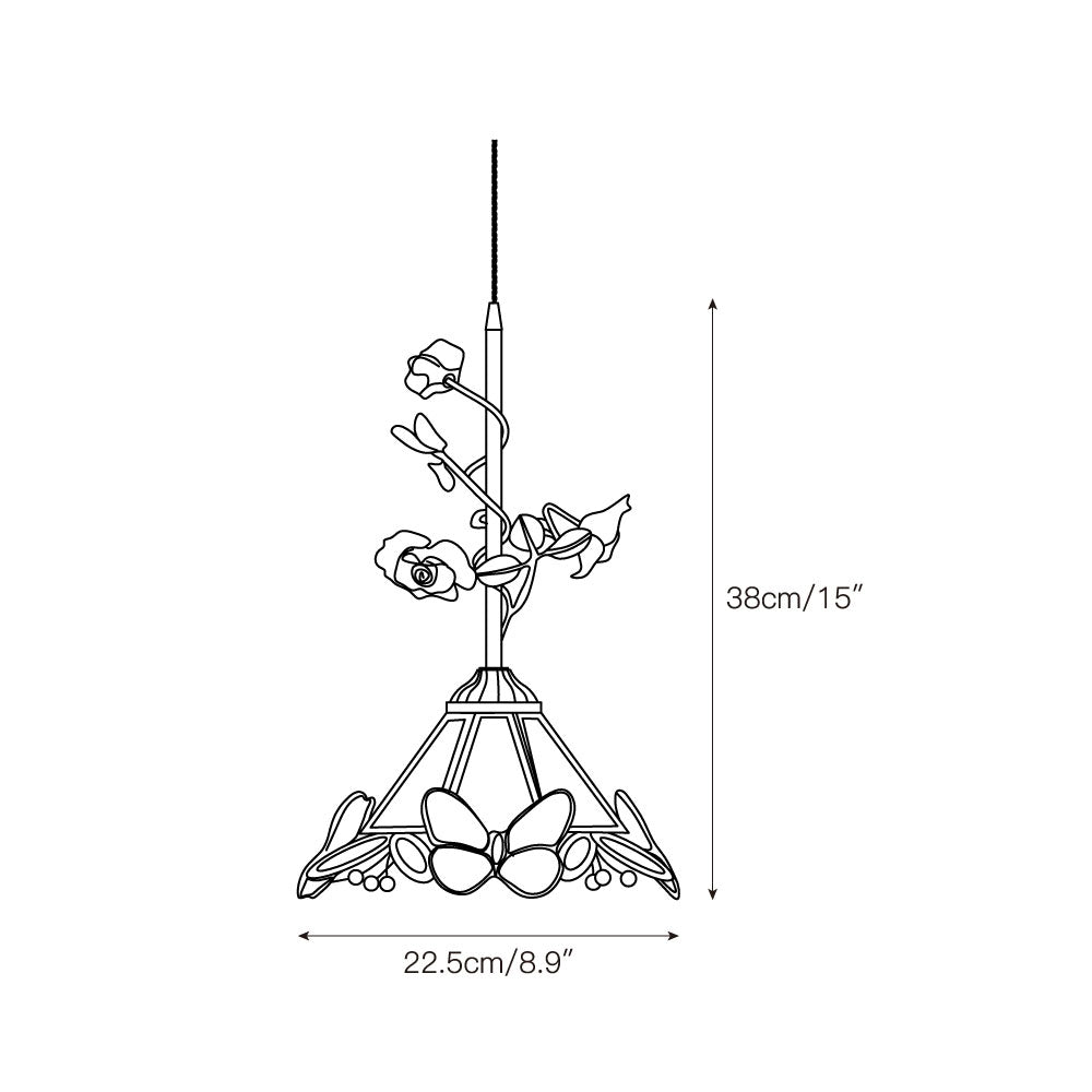 Ilsoris Individual Creativity Rose Glass Ceramic Pendant Lamp - Letslighting