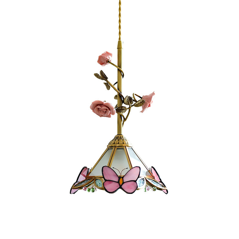 Ilsoris Individual Creativity Rose Glass Ceramic Pendant Lamp - Letslighting