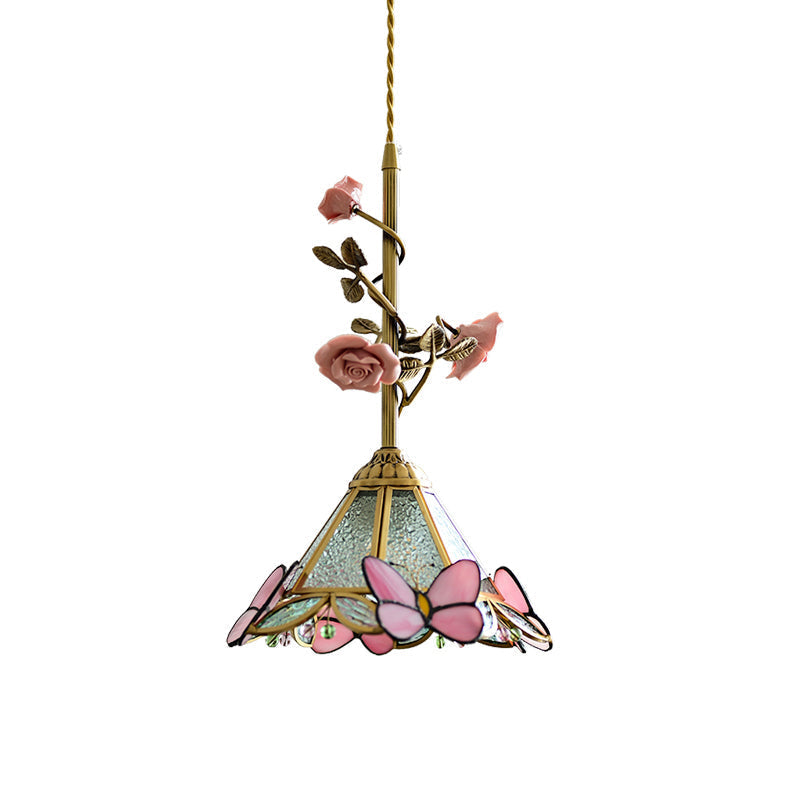 Ilsoris Individual Creativity Rose Glass Ceramic Pendant Lamp - Letslighting