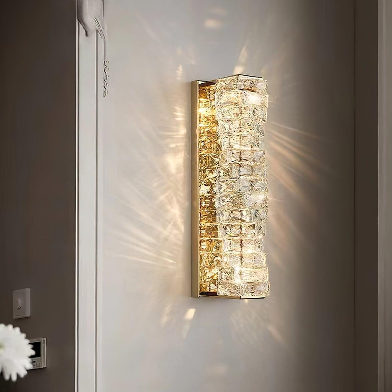 Ilvelia Postmodern Luxury Crystal Wall Light - Letslighting
