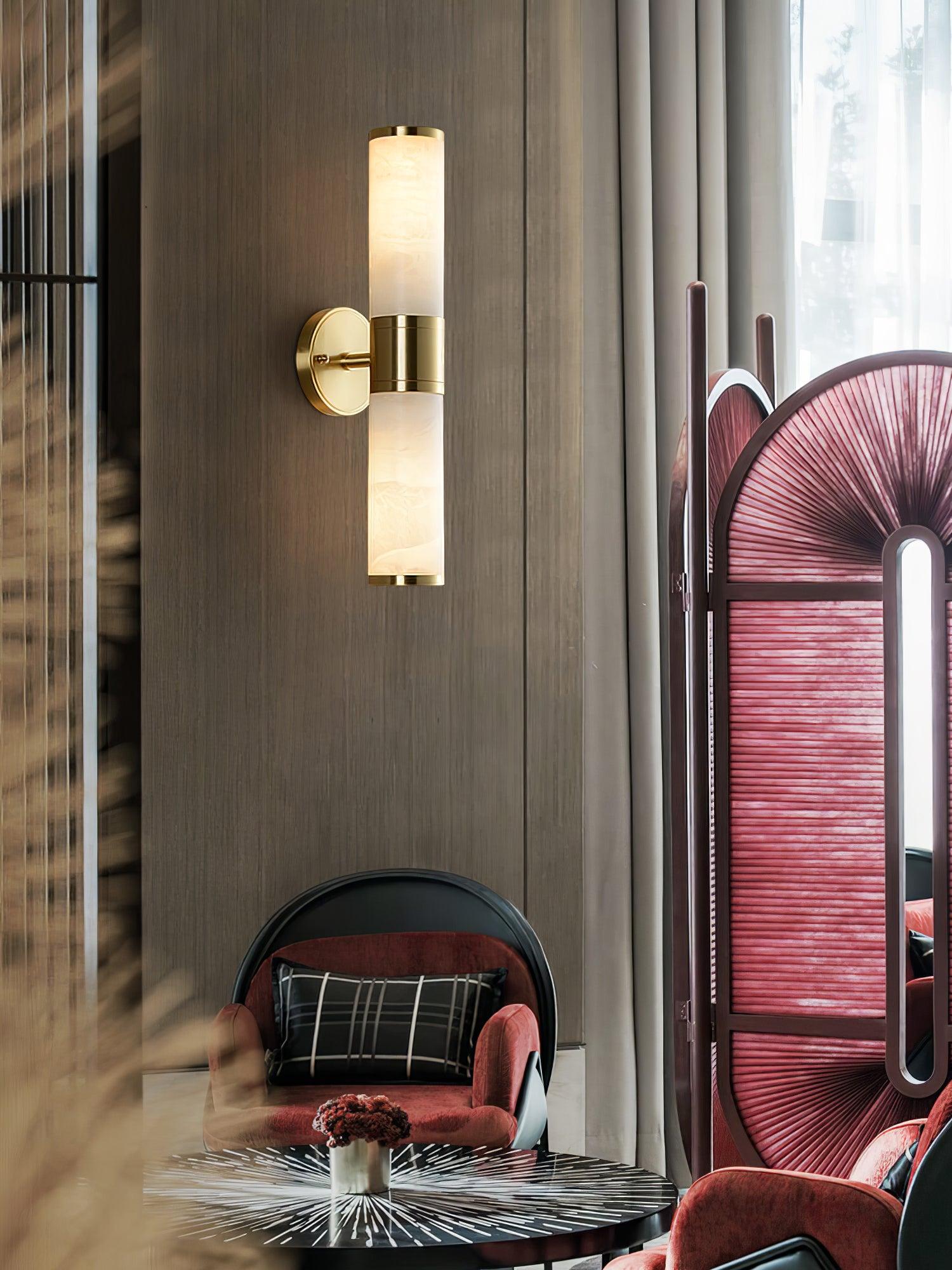 Kaia Minimalist Alabaster Wall Lamp - Letslighting