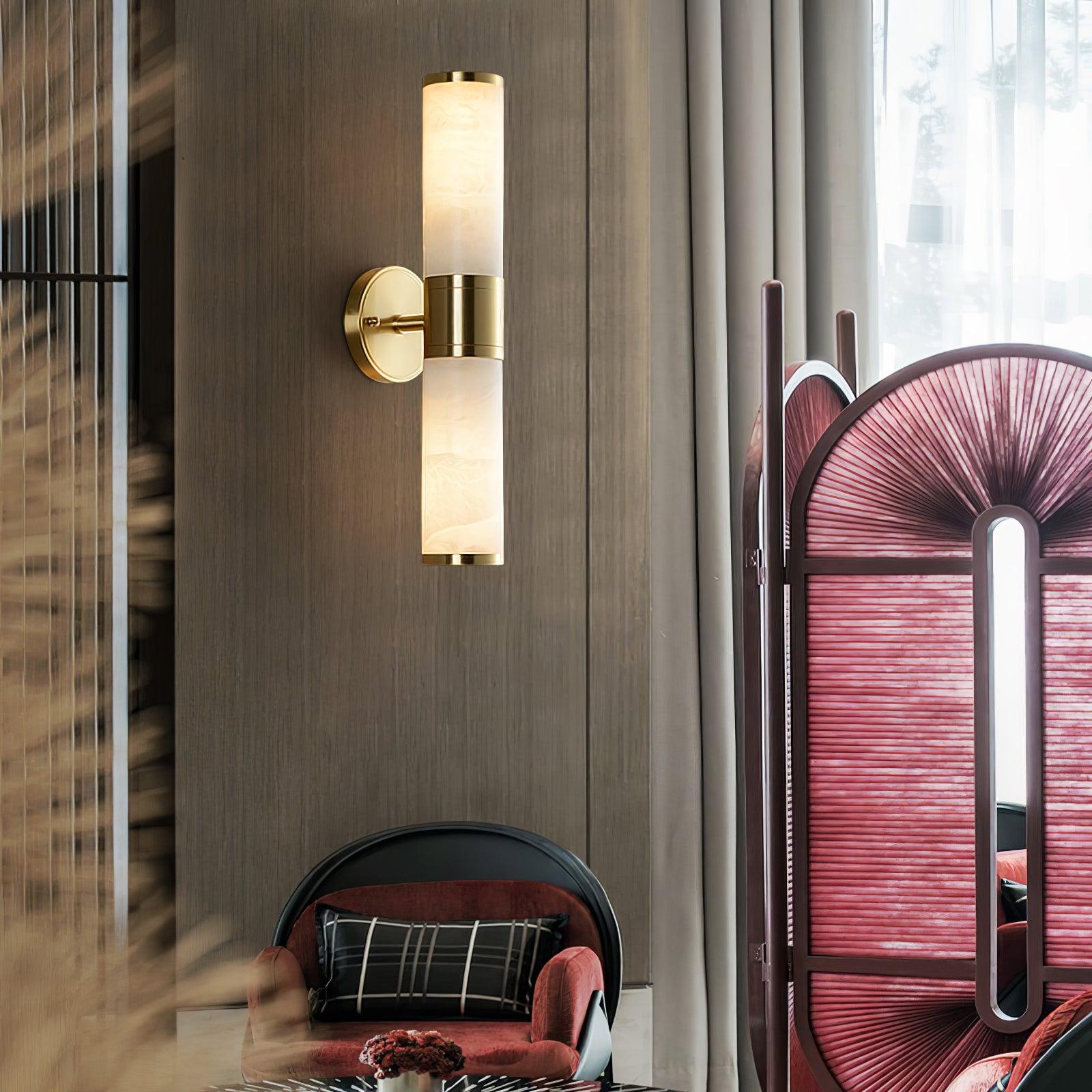 Kaia Minimalist Alabaster Wall Lamp - Letslighting