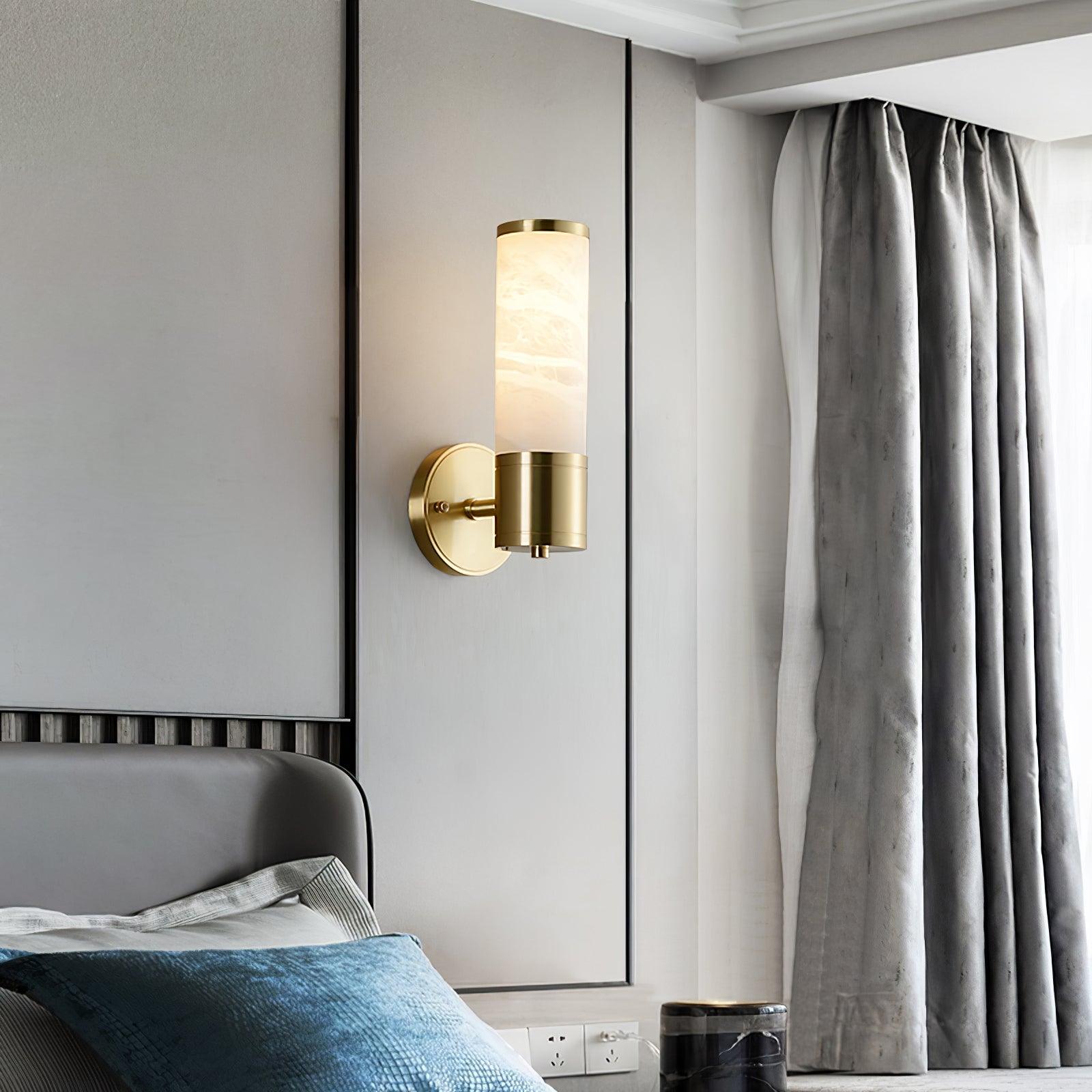 Kaia Minimalist Alabaster Wall Lamp - Letslighting