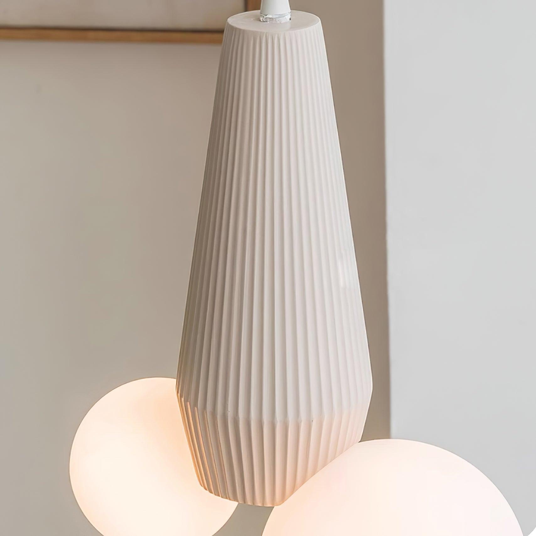 Pendant Lamp Playful Asymmetry with Dual Frosted Glass Globes - Letslighting