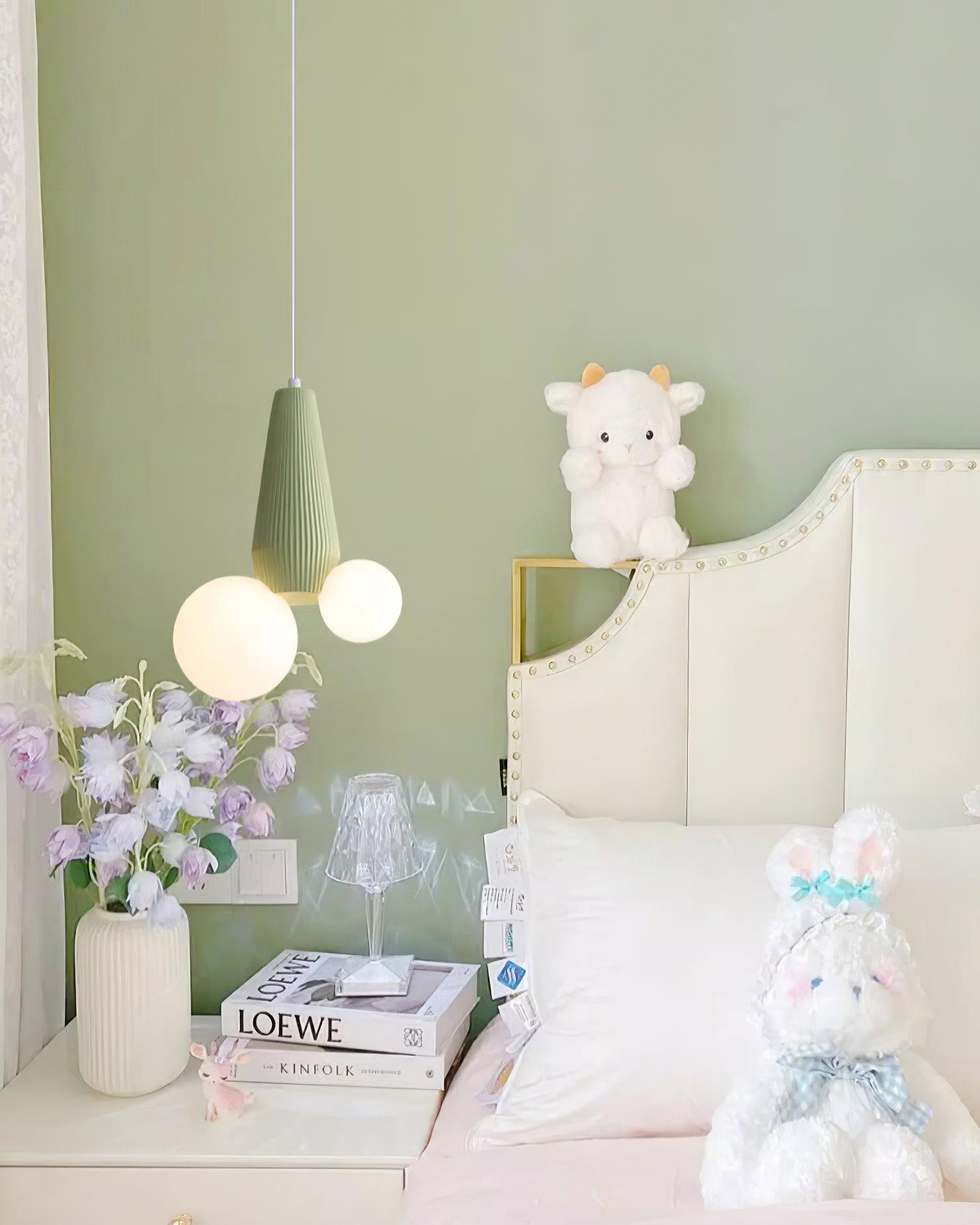 Pendant Lamp Playful Asymmetry with Dual Frosted Glass Globes - Letslighting