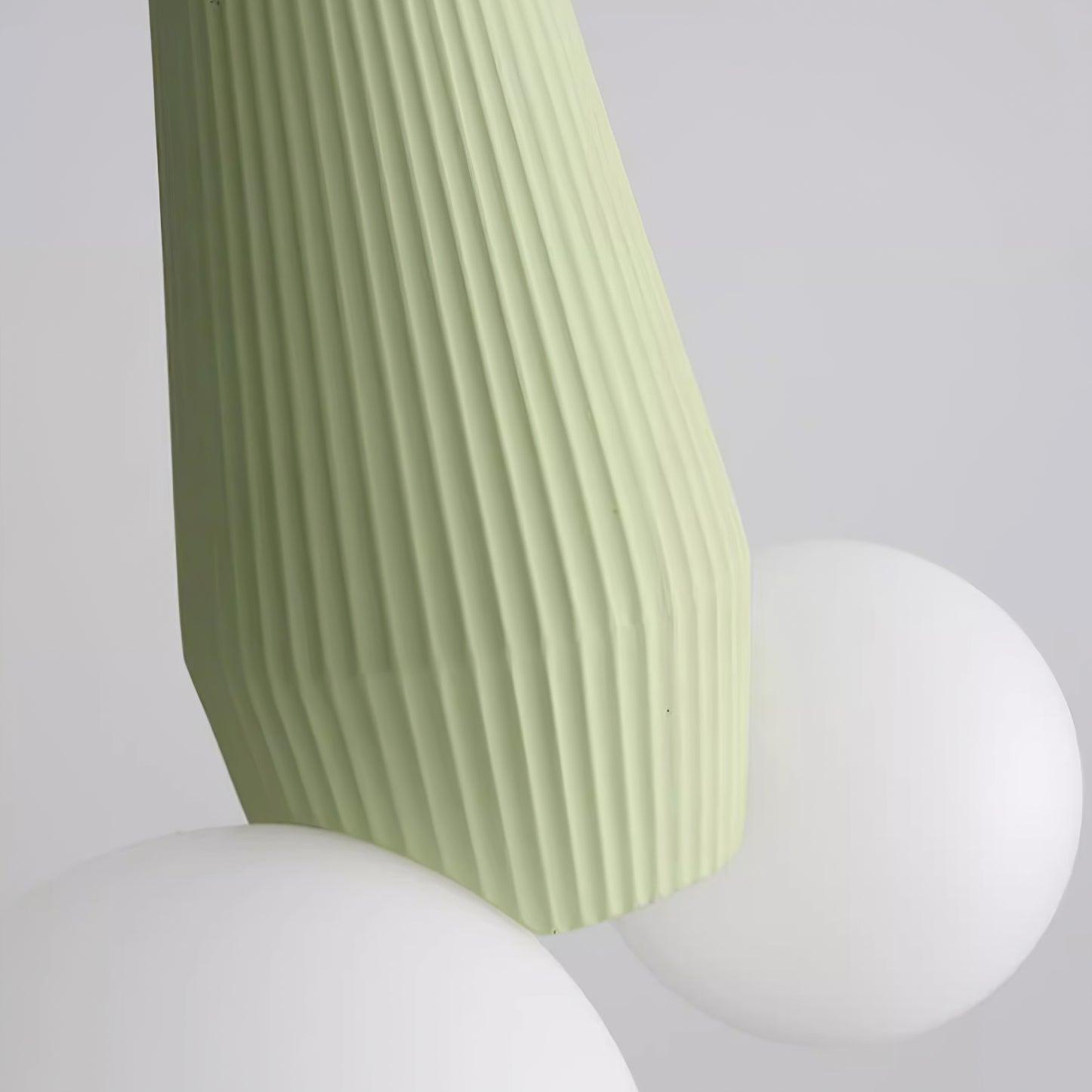 Pendant Lamp Playful Asymmetry with Dual Frosted Glass Globes - Letslighting